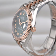 Rolex Datejust 41 Two Tone Rose Gold Green Roman Dial 126331 2026