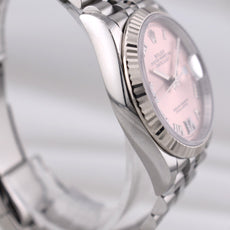 Rolex Datejust 36 Pink Roman Dial Diamond VI and IX Markers 126234 2025