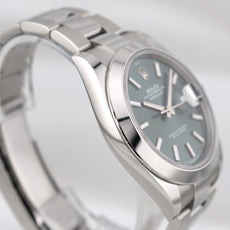 Rolex Datejust 41 Mint Green Dial Oyster Band 126300 2025