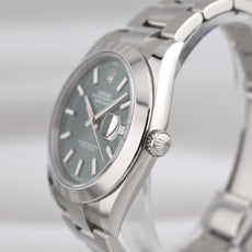 Rolex Datejust 41 Mint Green Dial Oyster Band 126300 2025
