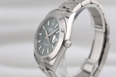 Rolex Datejust 41 Mint Green Dial Oyster Band 126300 2025