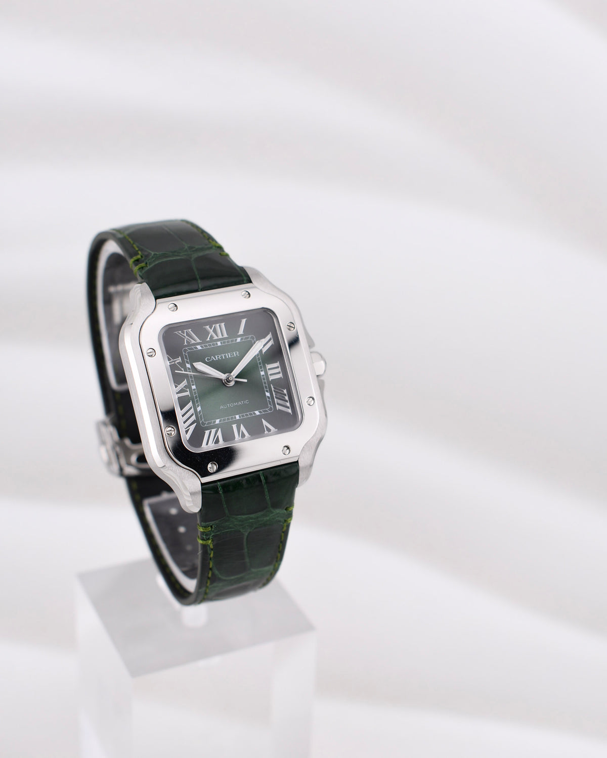 Cartier Santos Medium Green Dial WSSA0061 2026