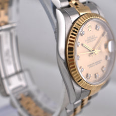 Rolex Datejust 31 Champagne Diamond Dial 78273 2000
