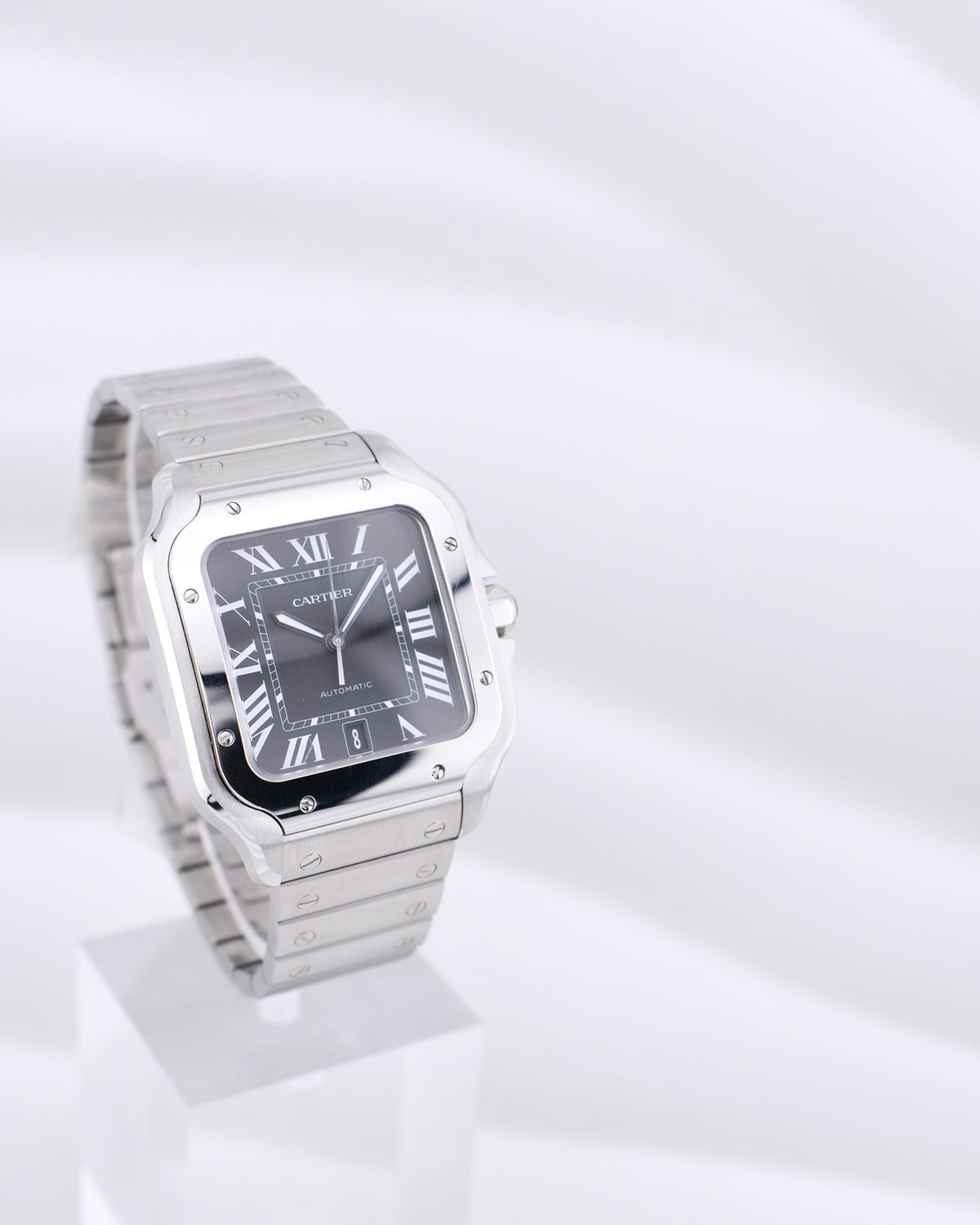Cartier Santos Large Black Sunray Dial WSSA0096 2026