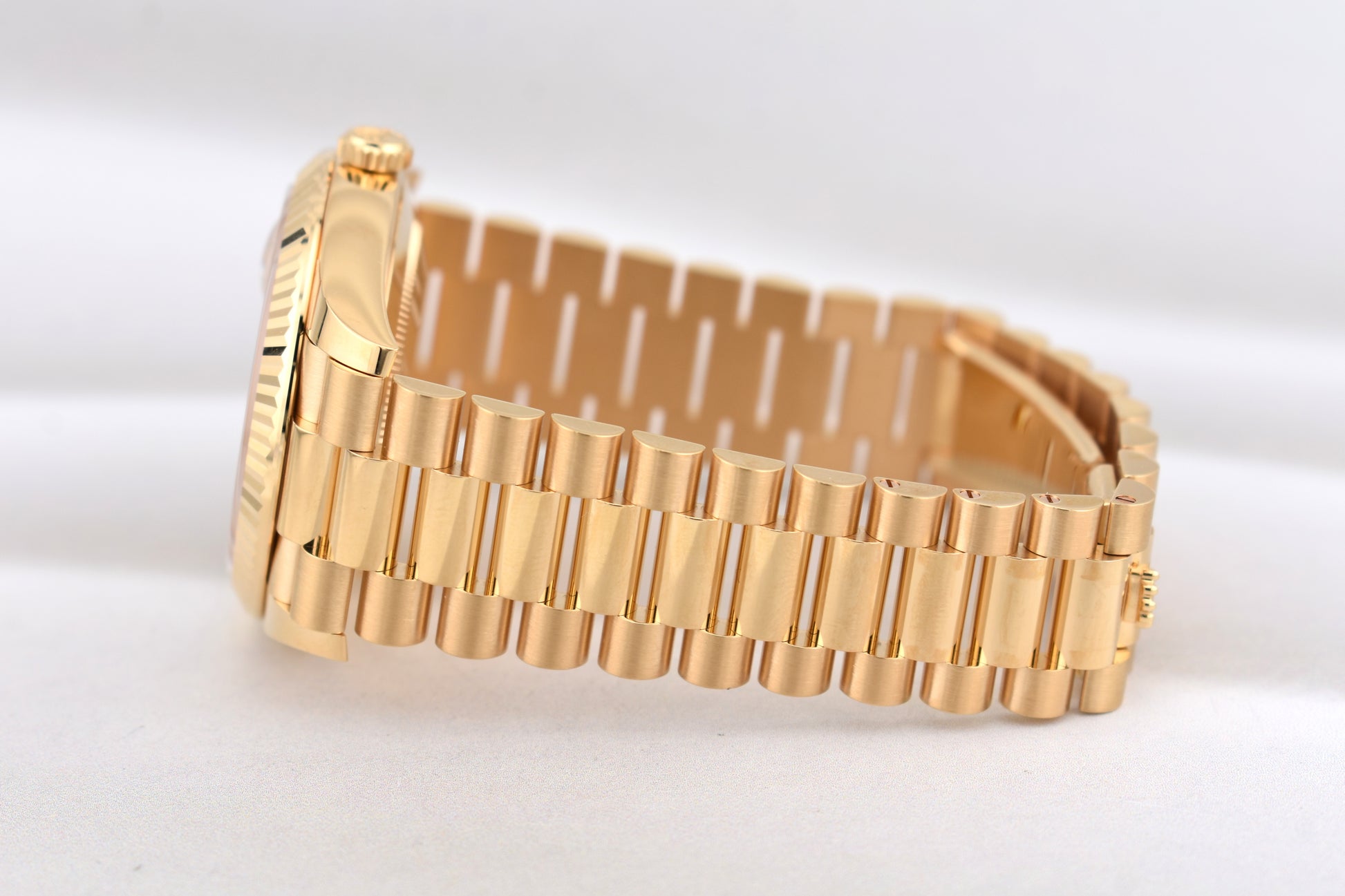 Rolex Day Date 40 Yellow Gold Champagne Baguette Diamond Dial 228238 2026