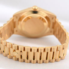 Rolex Day Date 40 Yellow Gold Champagne Baguette Diamond Dial 228238 2026