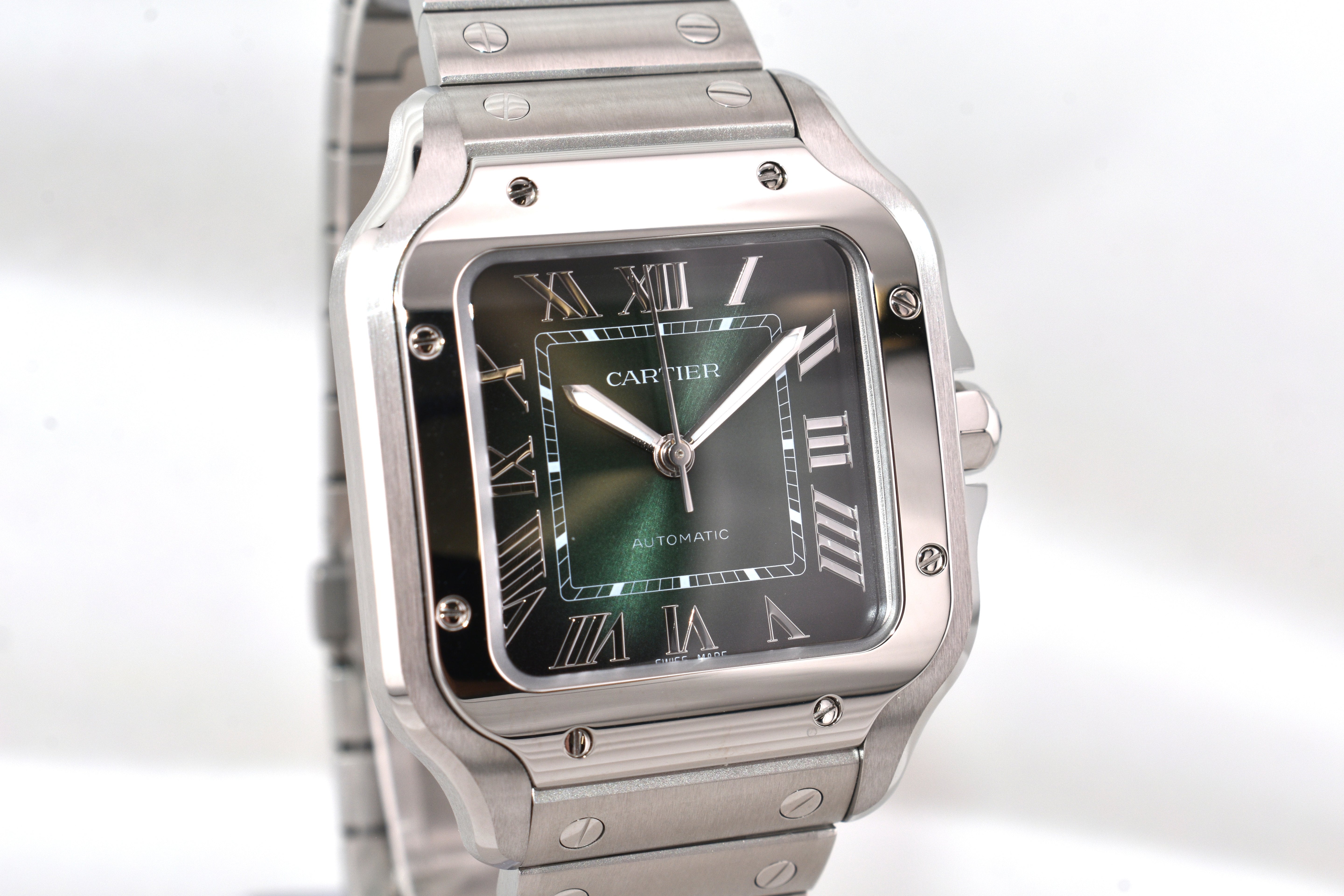 Cartier Santos Medium Green Dial WSSA0061 2026