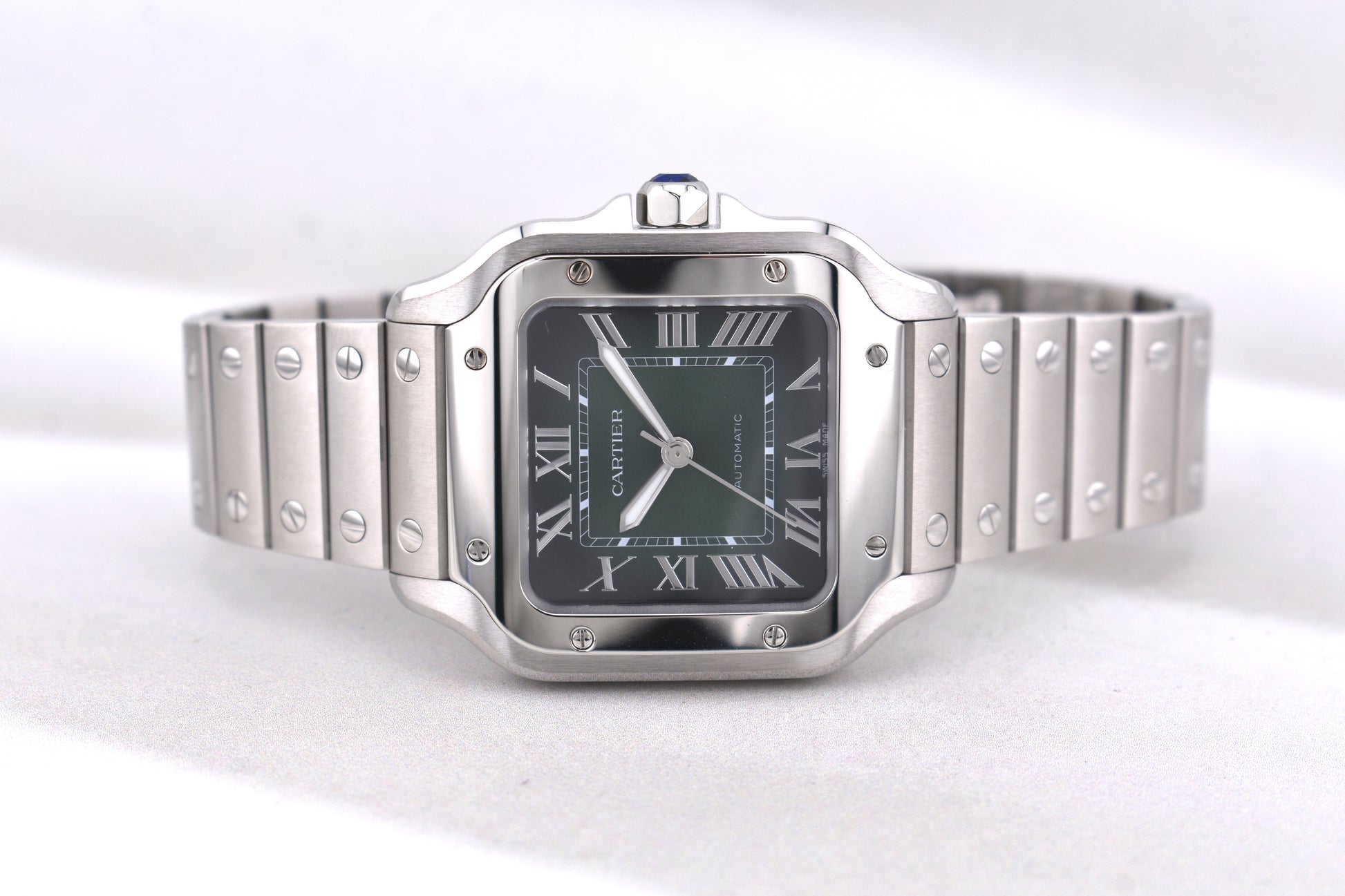 Cartier Santos Medium Green Dial WSSA0061 2026