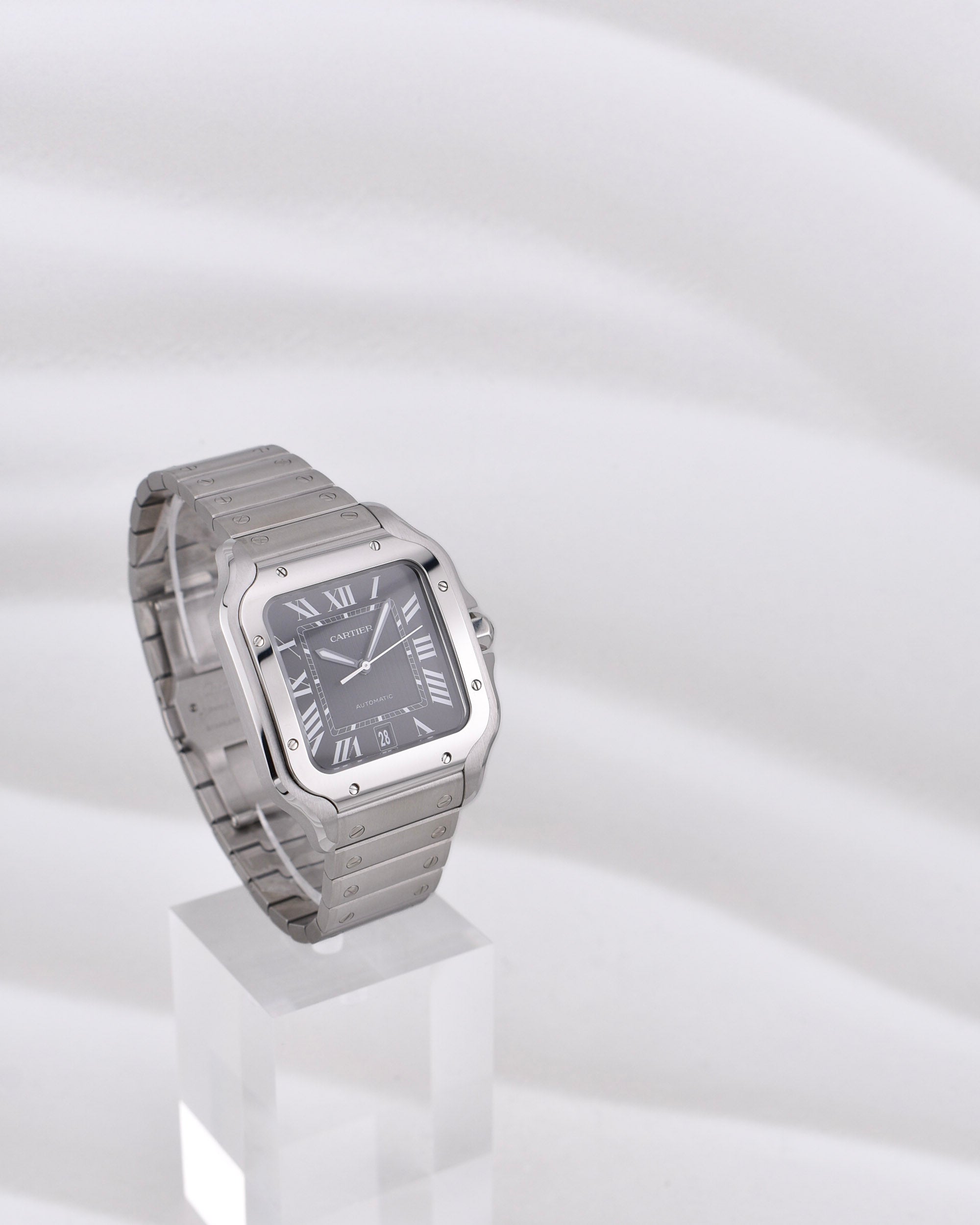 Cartier Santos Large Black Sunray Dial WSSA0096 2026