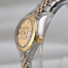 Rolex Lady Datejust 28 Two Tone Champagne Diamond Dial 279173 2026
