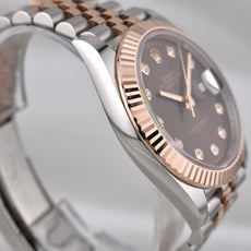 Rolex Datejust 41 Two Tone Chocolate Diamond Dial 126331 2026