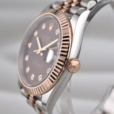 Rolex Datejust 41 Two Tone Chocolate Diamond Dial 126331 2026