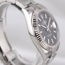 Rolex Datejust 41 Black Index Dial Oyster Band 126334 2026