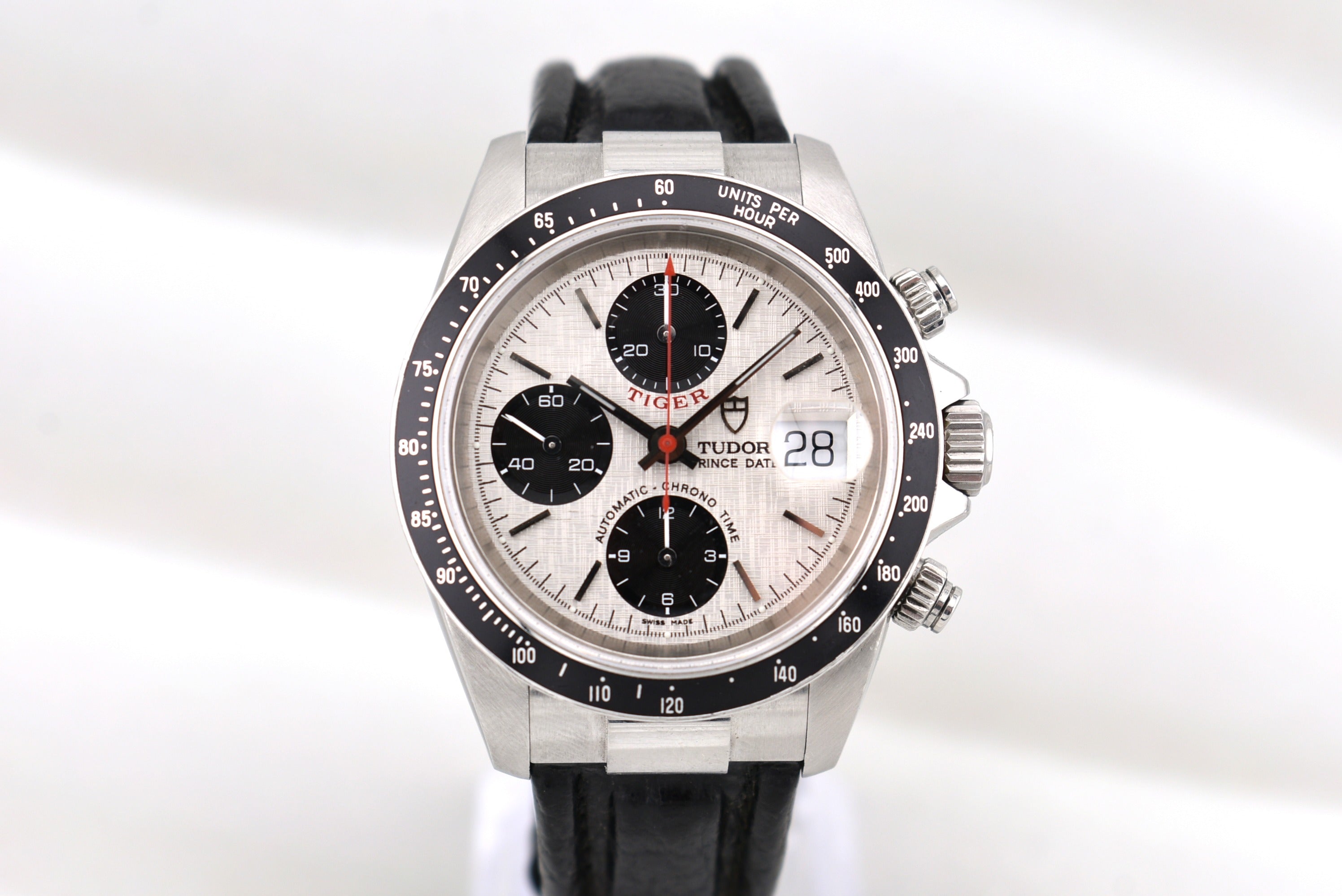 Tudor Chronograph Tiger White Linen Dial 79260 2002