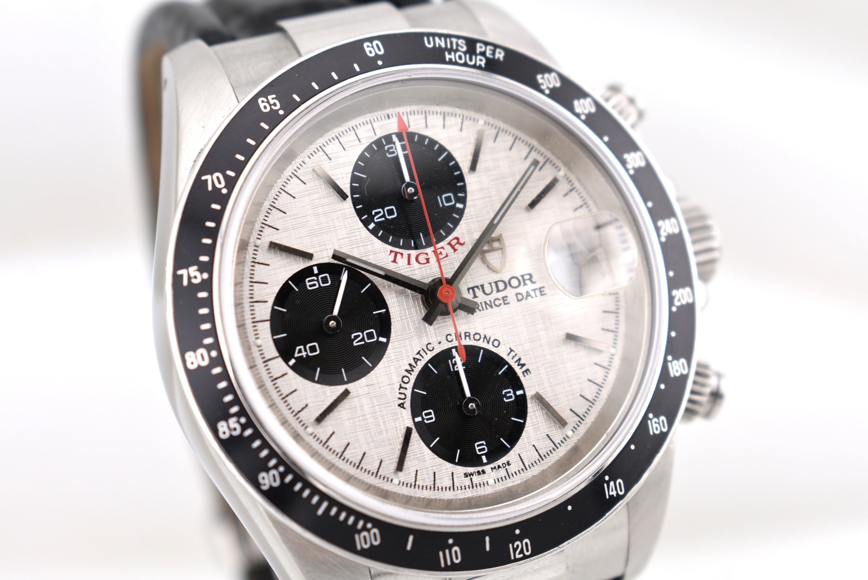 Tudor Chronograph Tiger White Linen Dial 79260 2002