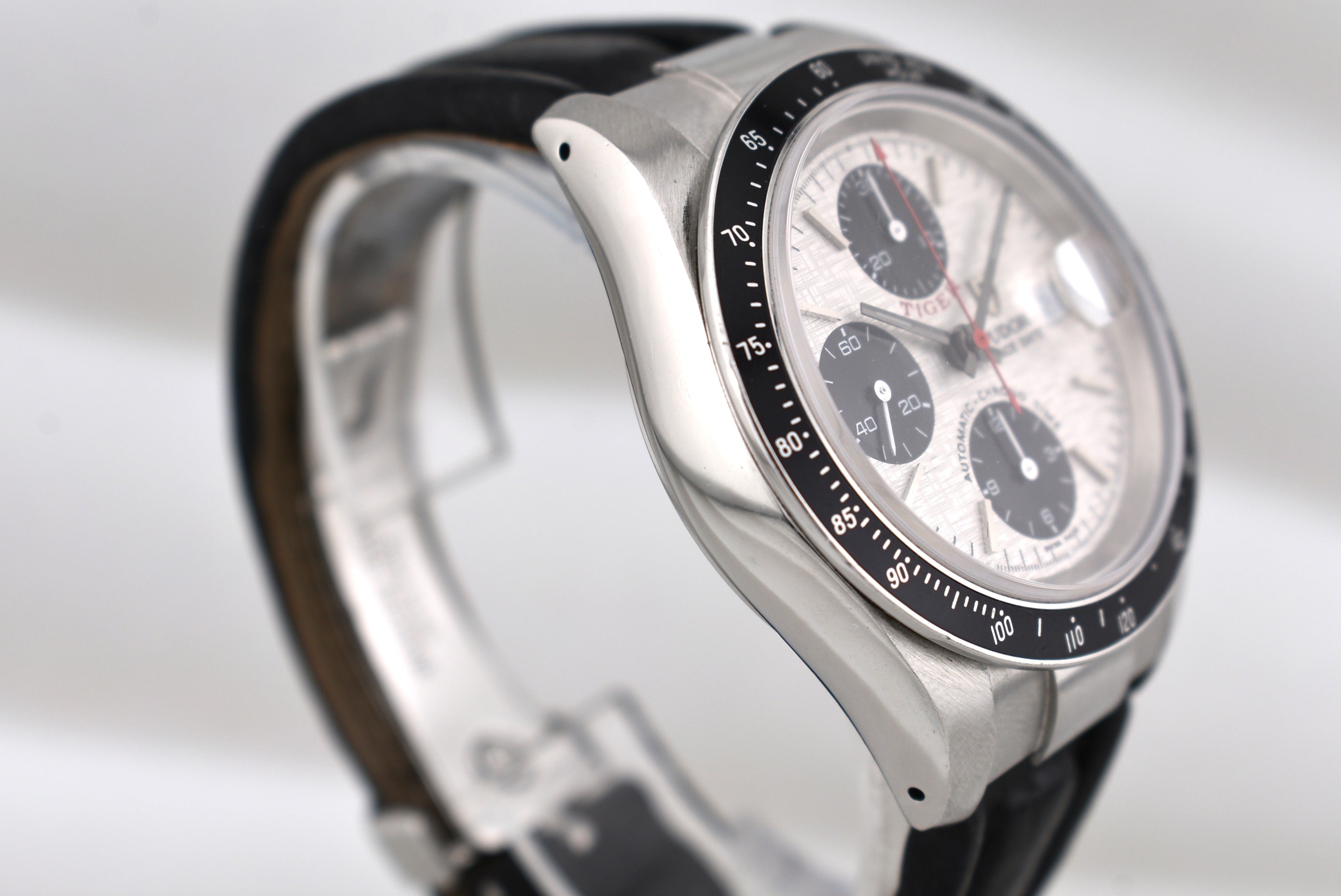 Tudor Chronograph Tiger White Linen Dial 79260 2002
