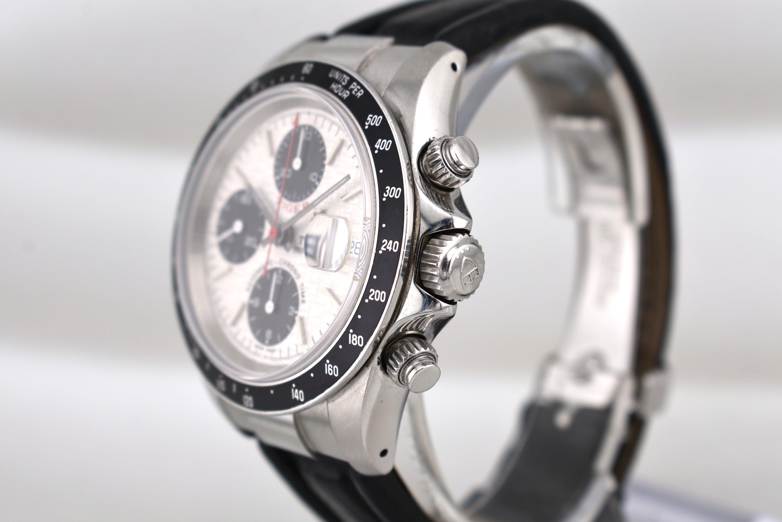 Tudor Chronograph Tiger White Linen Dial 79260 2002