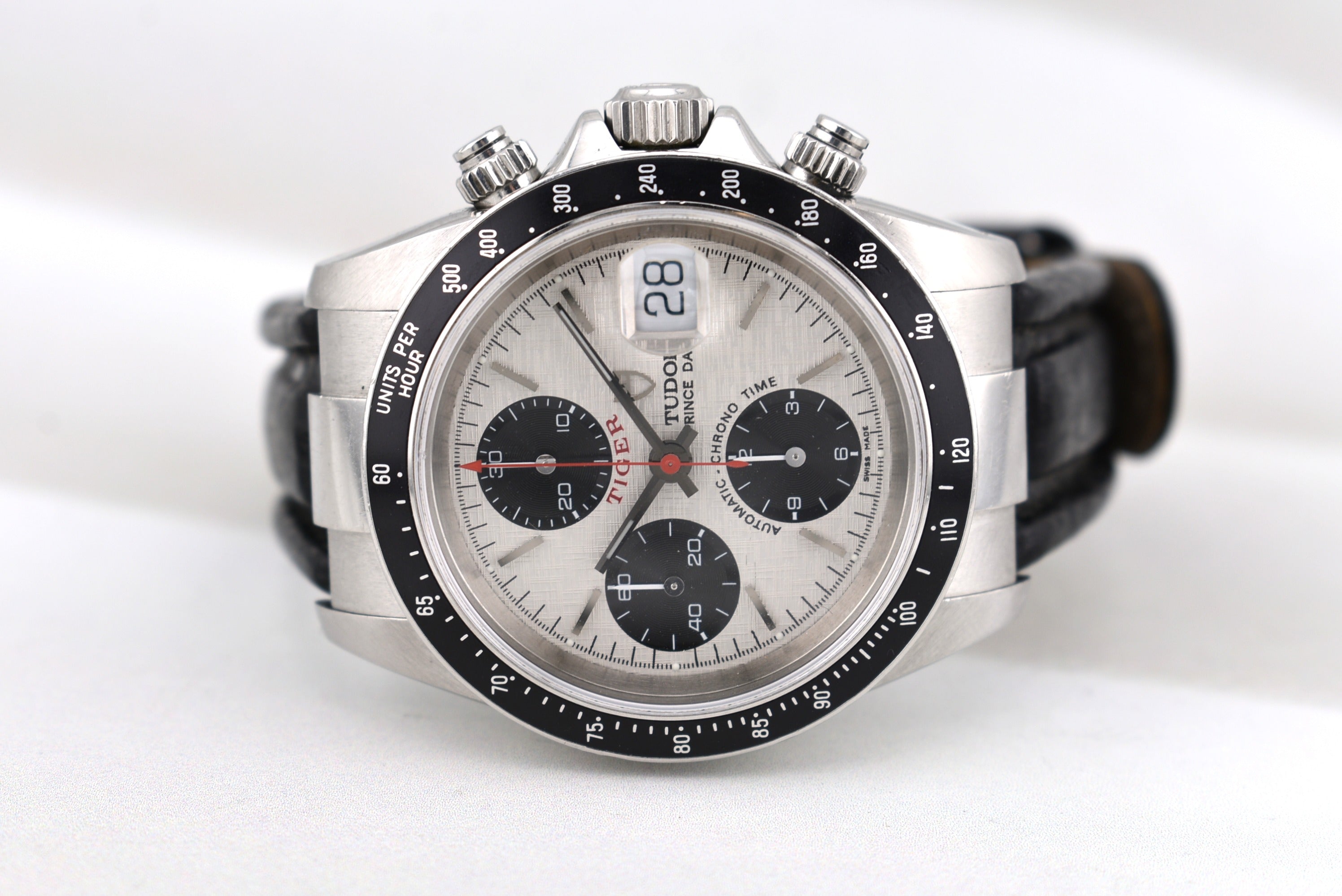 Tudor Chronograph Tiger White Linen Dial 79260 2002