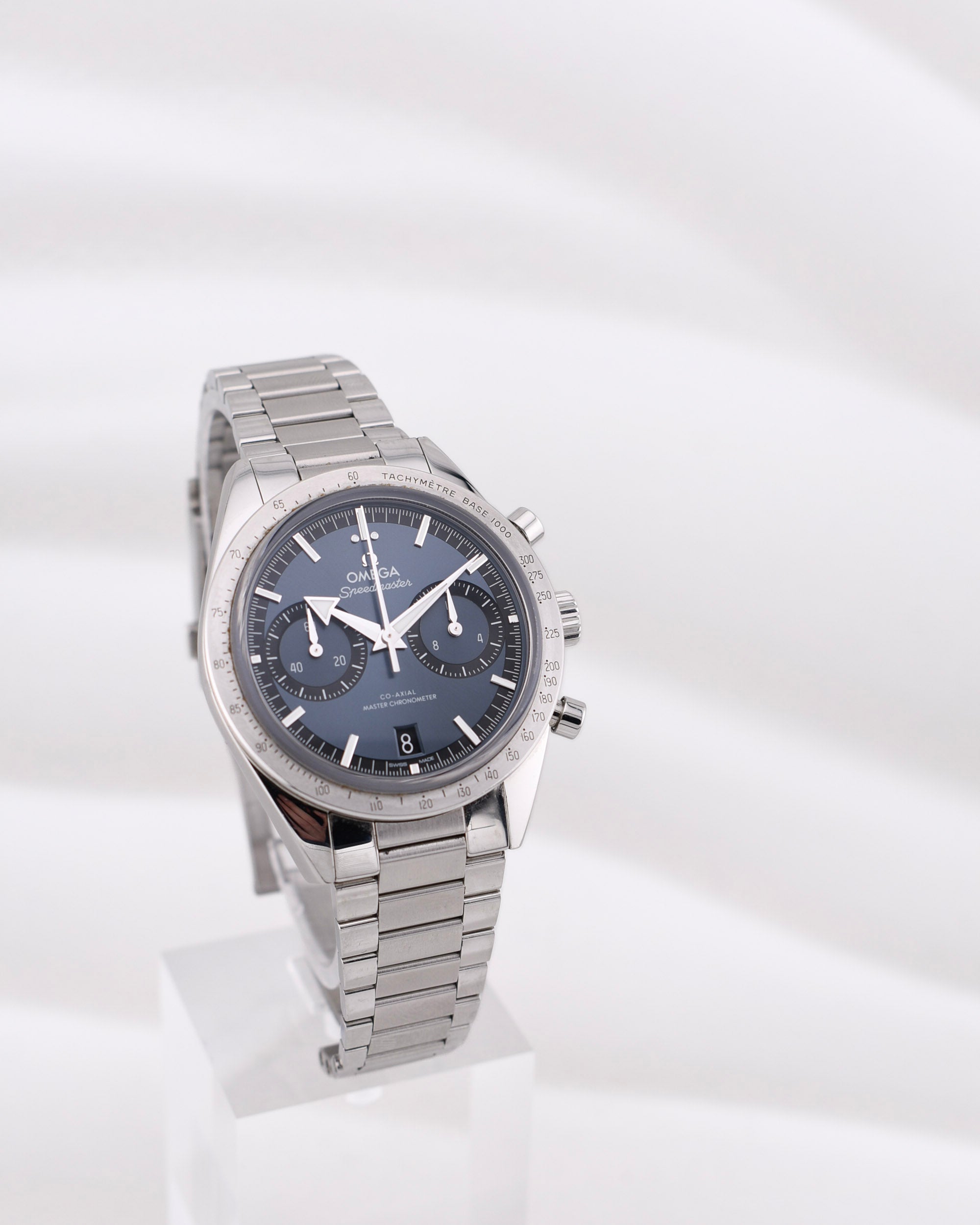 Omega Speedmaster 57 Co-Axial Master Chronometer Chronograph Blue Dial 332.10.41.51.03.001 2023