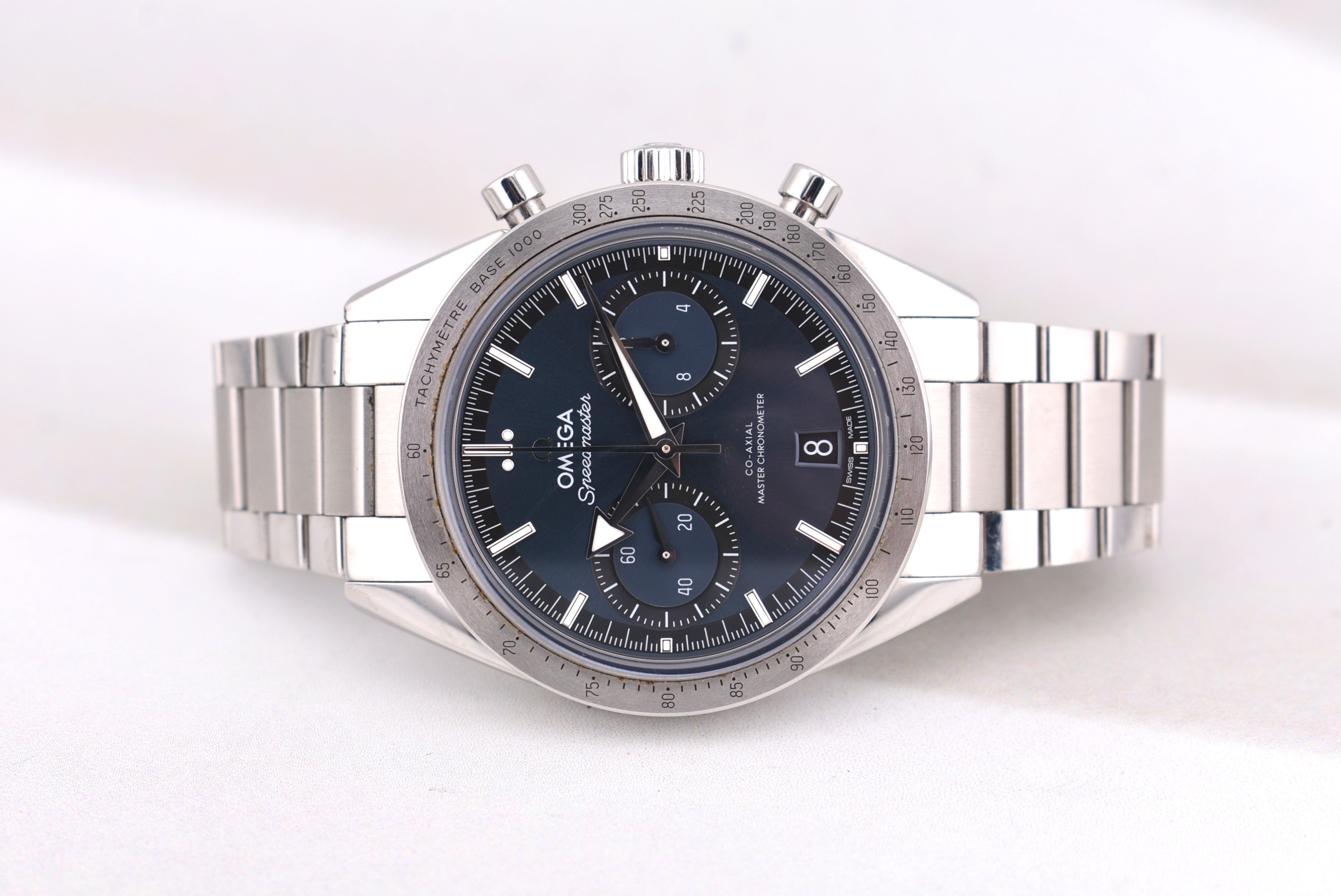 Omega Speedmaster 57 Co-Axial Master Chronometer Chronograph Blue Dial 332.10.41.51.03.001 2023