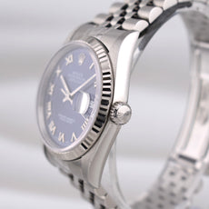 Rolex Datejust 36 Blue Roman Dial 16234 1993