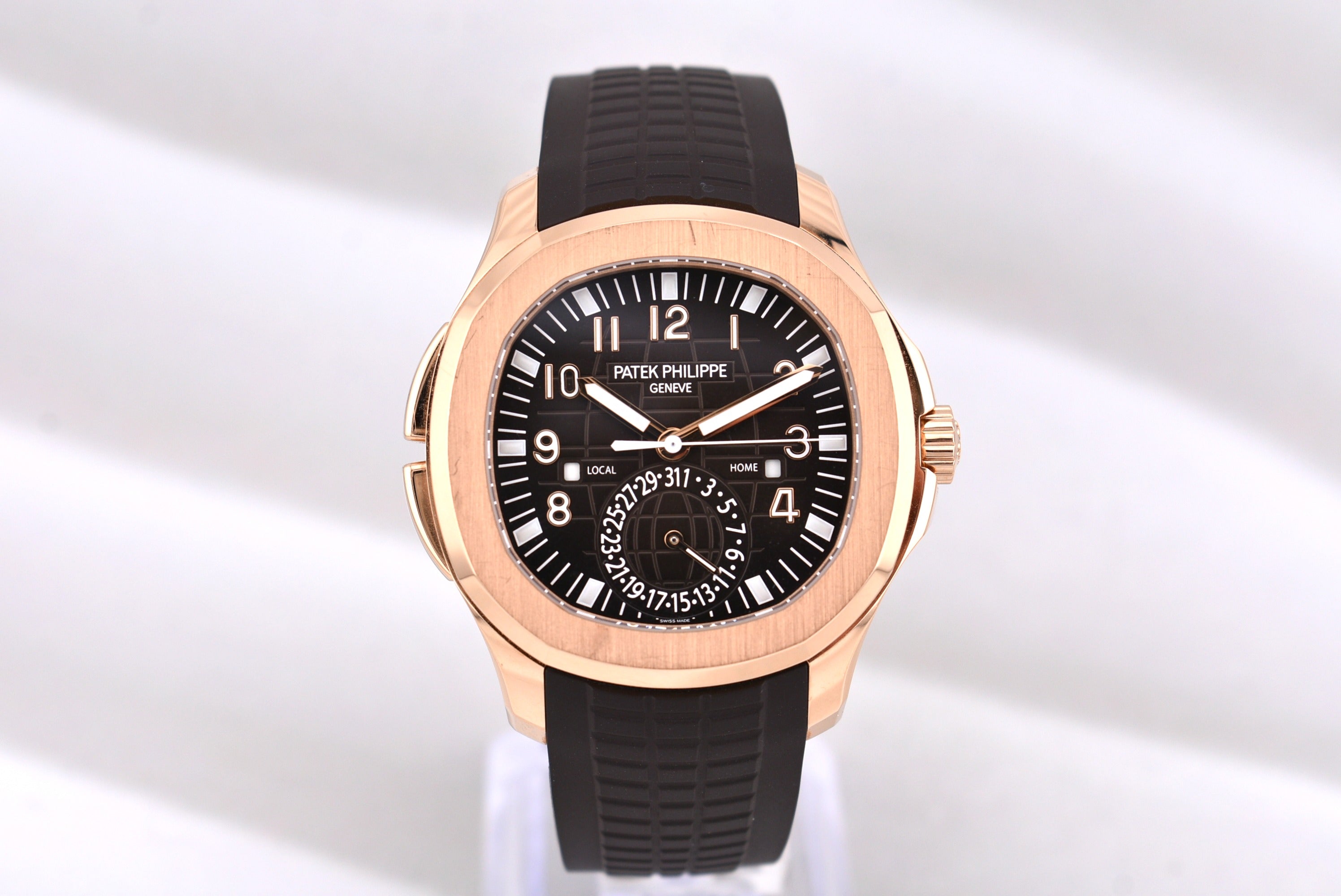 Patek Philippe Aquanaut Travel Time Rose Gold Chocolate Dial 5164R 2018