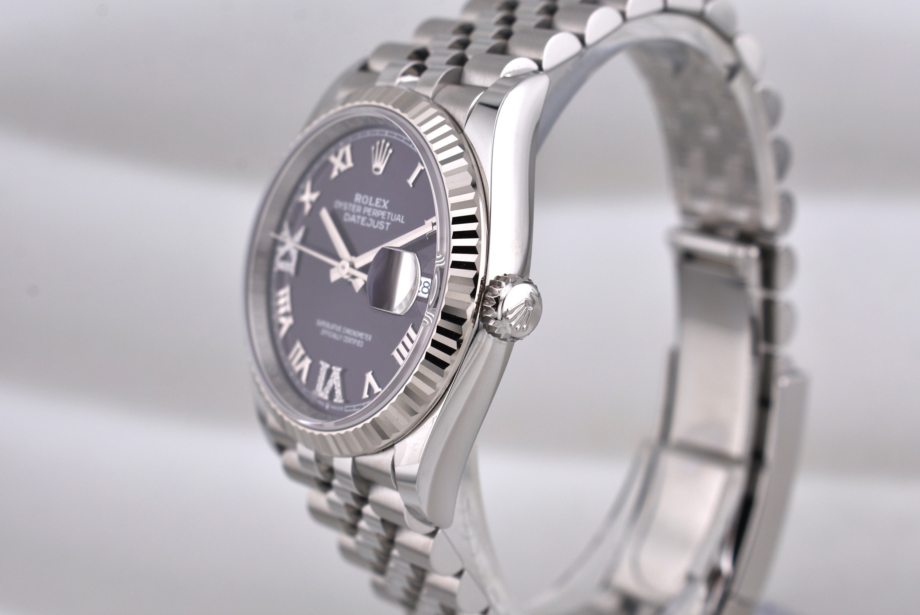 Rolex Datejust 36 Aubergine Purple Diamond VI and IX 126234 2026