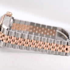 Rolex Lady Datejust 28 Two Tone Rose Gold Mother of Pearl Diamond Dial 279171 2021