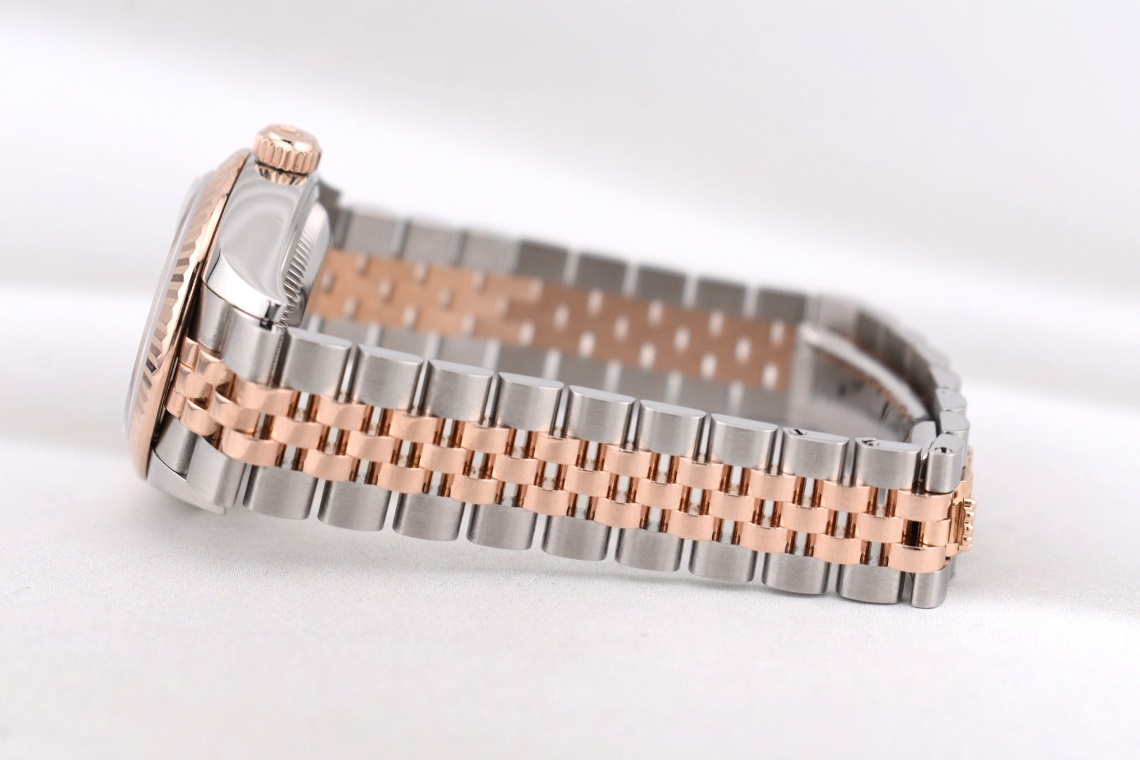 Rolex Lady Datejust 28 Two Tone Rose Gold Mother of Pearl Diamond Dial 279171 2021