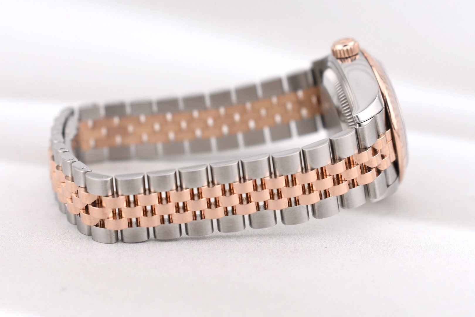 Rolex Lady Datejust 28 Two Tone Rose Gold Mother of Pearl Diamond Dial 279171 2021