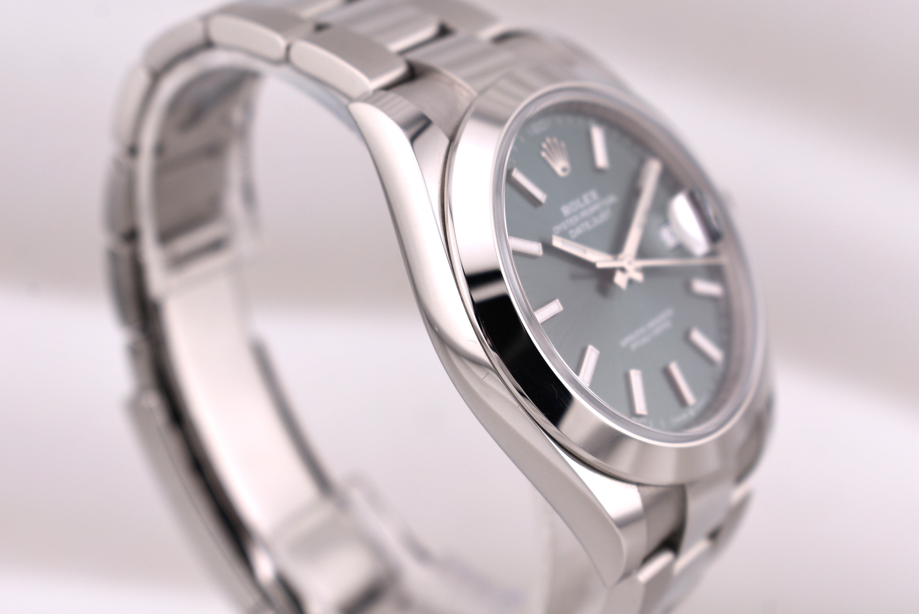 Rolex Datejust 41 Mint Green Index Dial Oyster Band 126300 2025