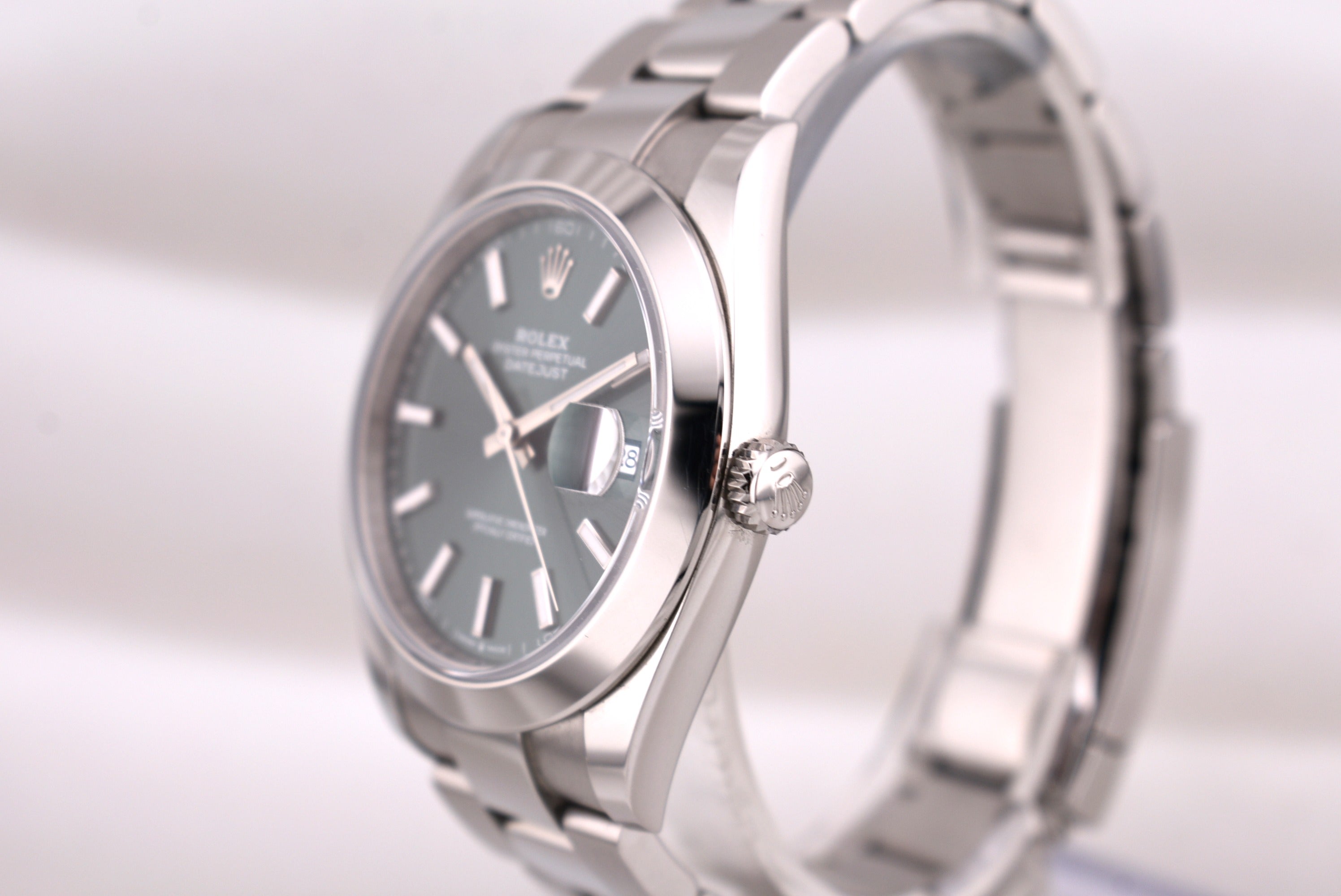 Rolex Datejust 41 Mint Green Index Dial Oyster Band 126300 2025