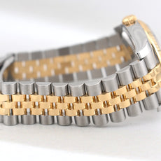 Rolex Datejust 36 Silver Diamond Dial Two Tone Yellow Gold 116233 2016