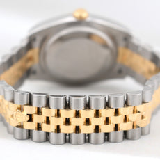 Rolex Datejust 36 Silver Diamond Dial Two Tone Yellow Gold 116233 2016
