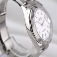 Rolex Datejust 41 White Index Dial Oyster Band 126300 2026
