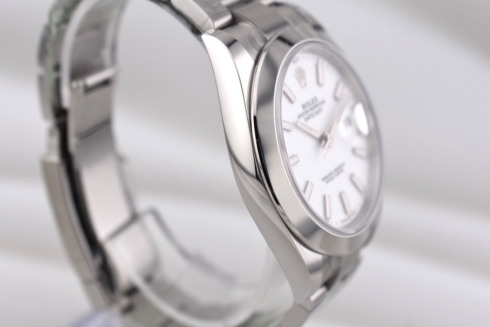 Rolex Datejust 41 White Index Dial Oyster Band 126300 2026