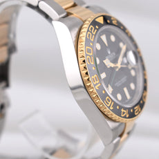 Rolex GMT Master II Two Tone Yellow Gold Green Arrow 116713LN 2012