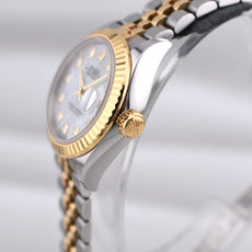 Rolex Lady Datejust 28 Mother of Pearl Diamond Dial Two Tone Yellow Gold 279173 2025