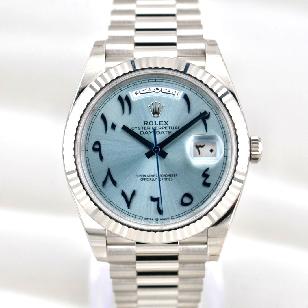 Rolex Day Date 40 Platinum Arabic Dial 228236 2024