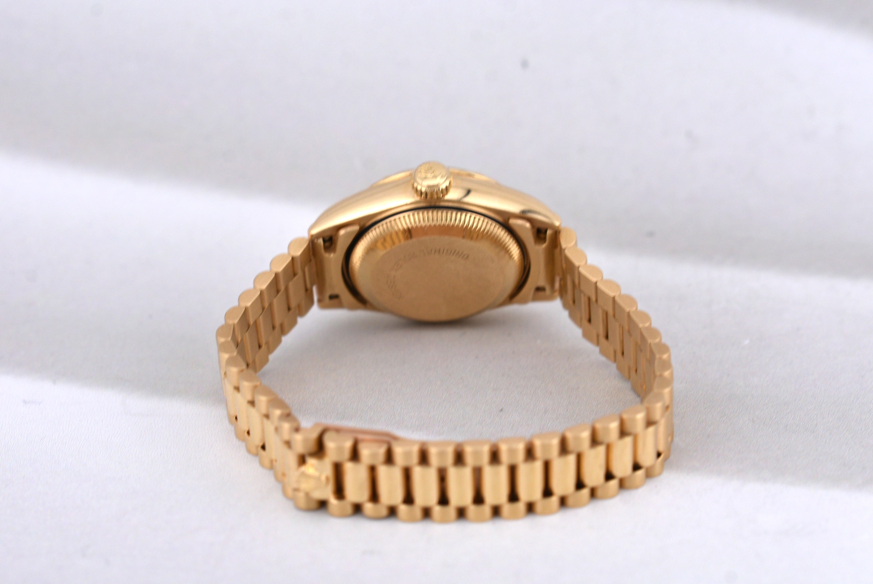 Rolex Lady Datejust 26 Yellow Gold Champagne Diamond Dial and Bezel 69258 1990