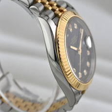 Rolex Datejust 41 Two Tone Black Diamond Dial 126333 2019