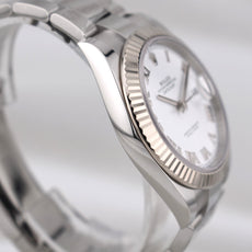 Rolex Datejust 41 White Roman Dial Oyster Band 126334 2025