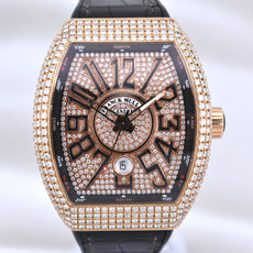 Franck Muller Vanguard Rose Gold Factory Diamonds V 45 SC DT 2017