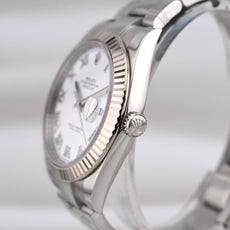 Rolex Datejust 41 White Roman Dial Oyster Band 126334 2025