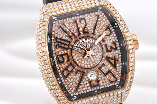 Franck Muller Vanguard Rose Gold Factory Diamonds V 45 SC DT 2017