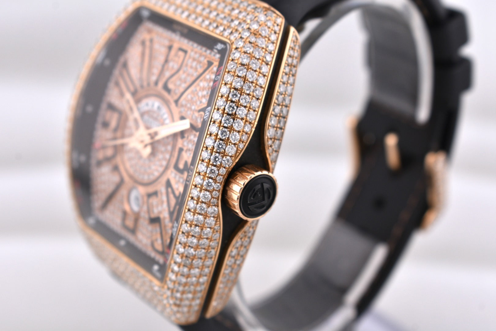 Franck Muller Vanguard Rose Gold Factory Diamonds V 45 SC DT 2017