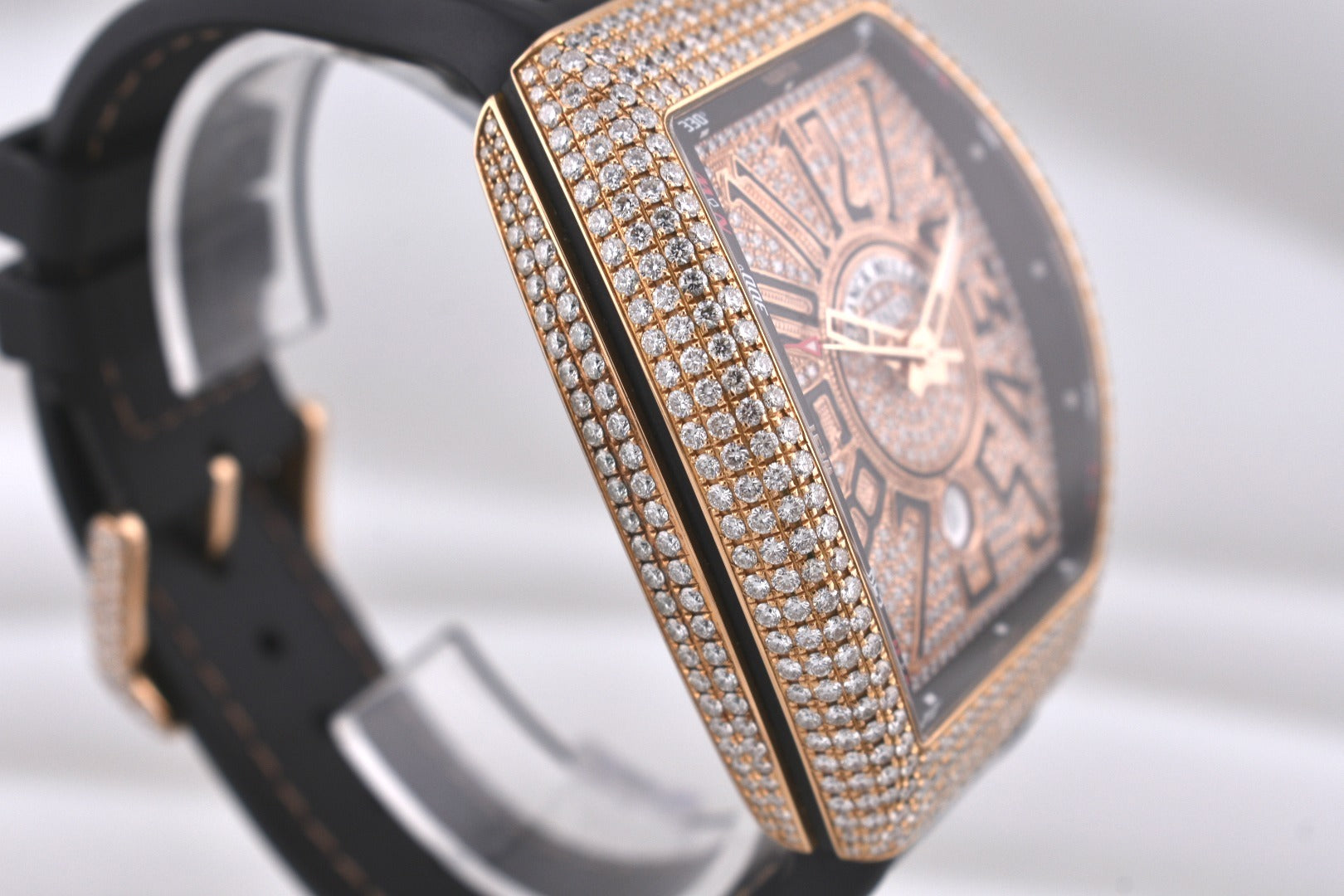 Franck Muller Vanguard Rose Gold Factory Diamonds V 45 SC DT 2017