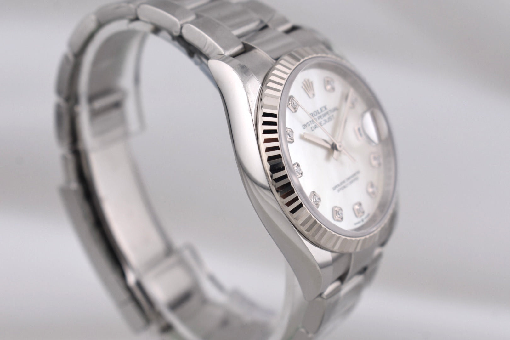 Rolex Datejust 36 Mother of Pearl Diamond Dial Oyster Band 126234 2025