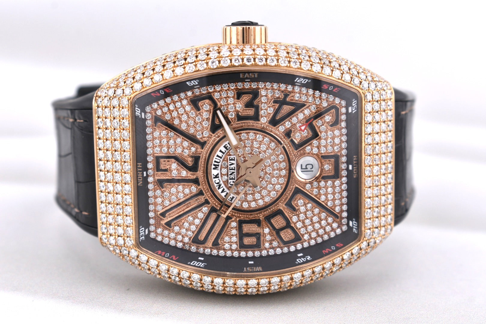 Franck Muller Vanguard Rose Gold Factory Diamonds V 45 SC DT 2017