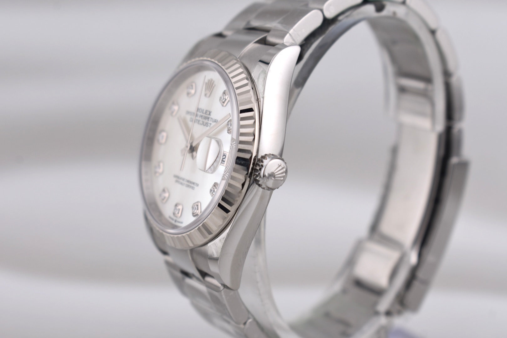 Rolex Datejust 36 Mother of Pearl Diamond Dial Oyster Band 126234 2025